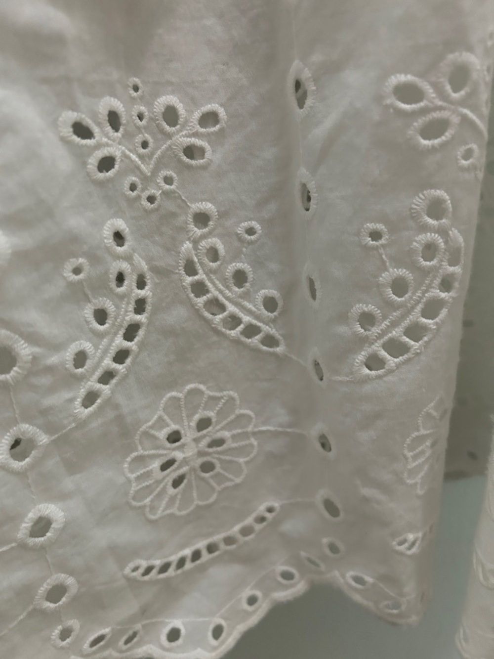 Strappy White Eyelet Maxi Dress - Elegant Summer Style - Picture 6 of 7